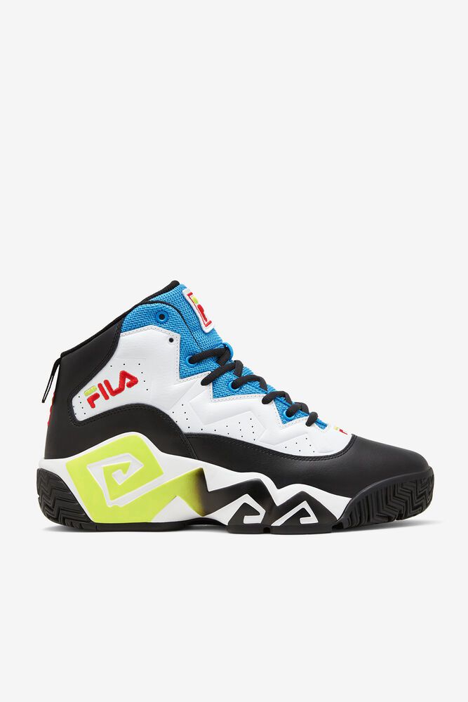 Fila Tenisky Panske Mb Biele/Čierne/Modre - XFYAT3790